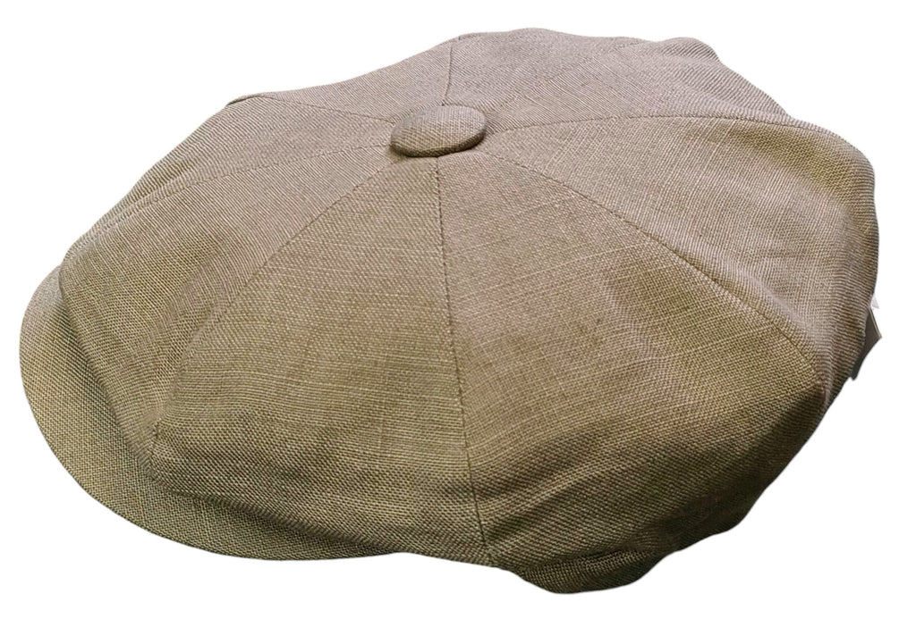 City Sport Classic Baker Boy 11" Leyton Cap Linen – Khaki Olive image 2