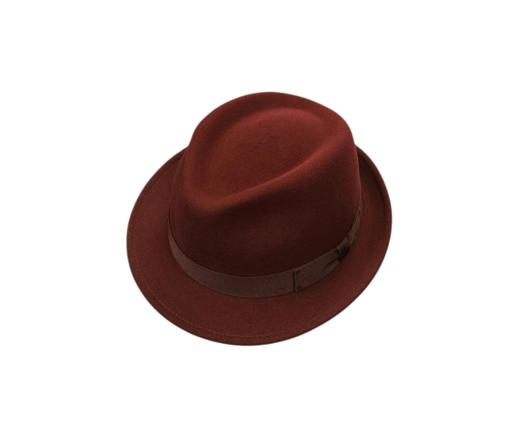 Bailey Wynn Trilby - Oxblood | Lightweight, Water-Repellent Travel Hat image 0