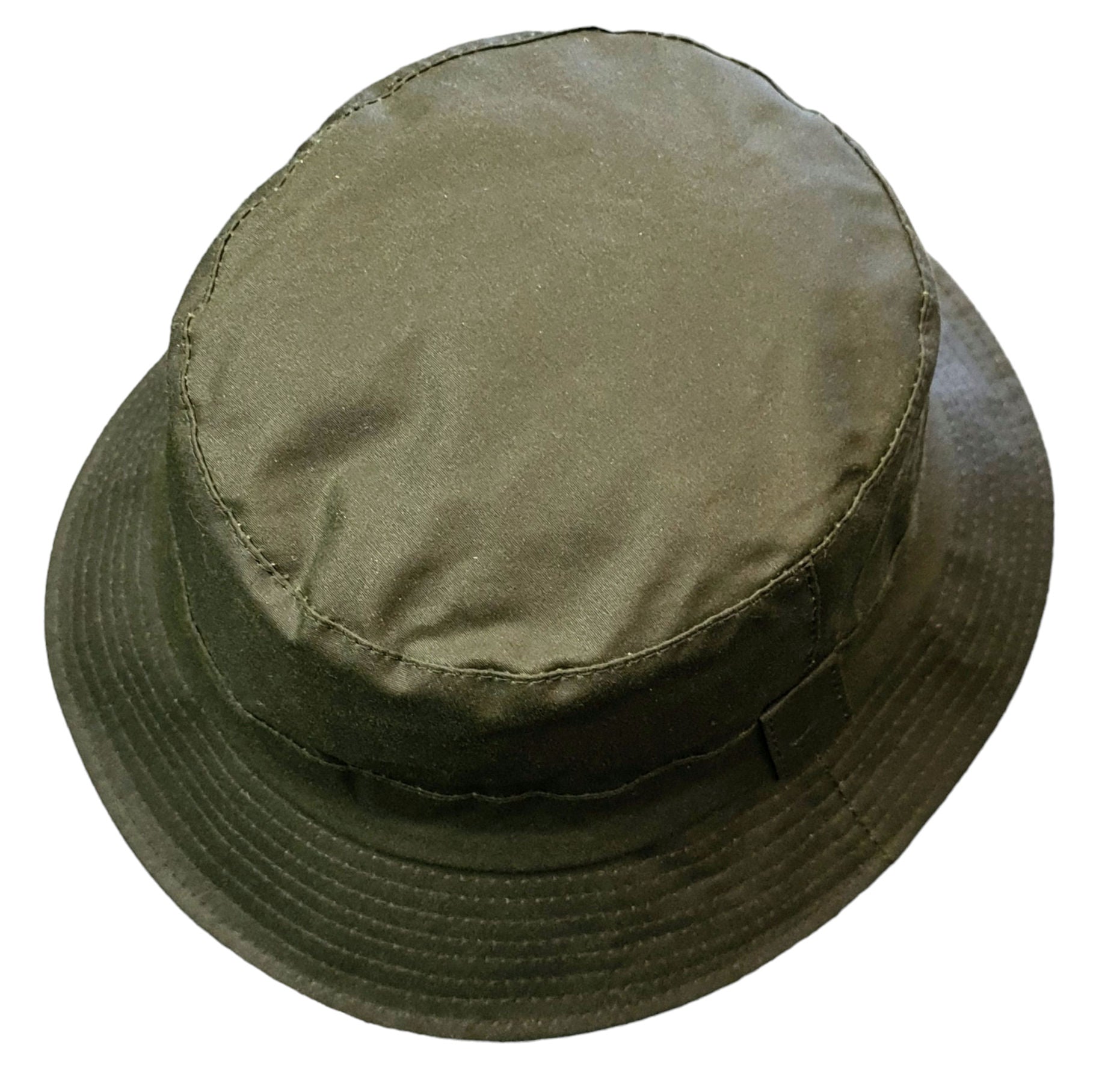 Waxed Cotton Waterproof Bucket Hat – Green image 2