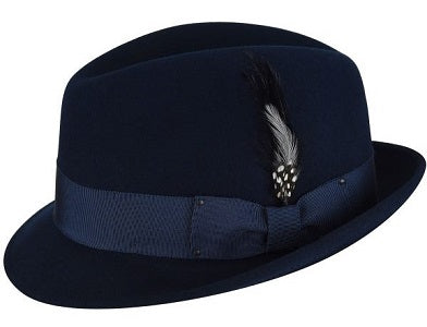 Bailey Tino Wool Felt Trilby – Navy image 2