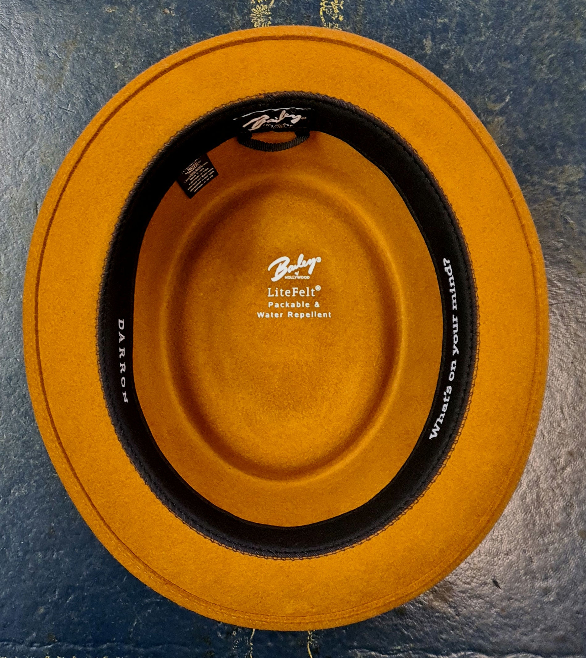 Bailey Darron Pork Pie Hat – Caramel Wool Felt image 1