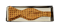 Pure Silk Self-Tie Bow Tie – Gold Paisley image 0