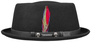 Stetson Pennysylvania Skulls Pork Pie - Black image 3