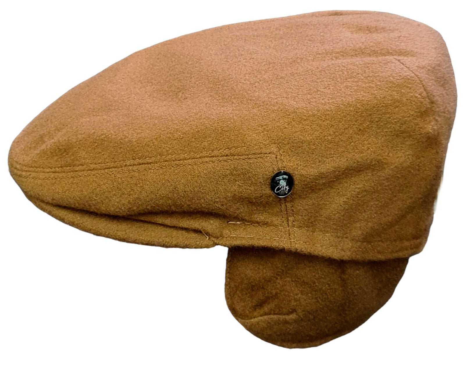 City Sport Loden Earflap Driving Cap - Tan image 2