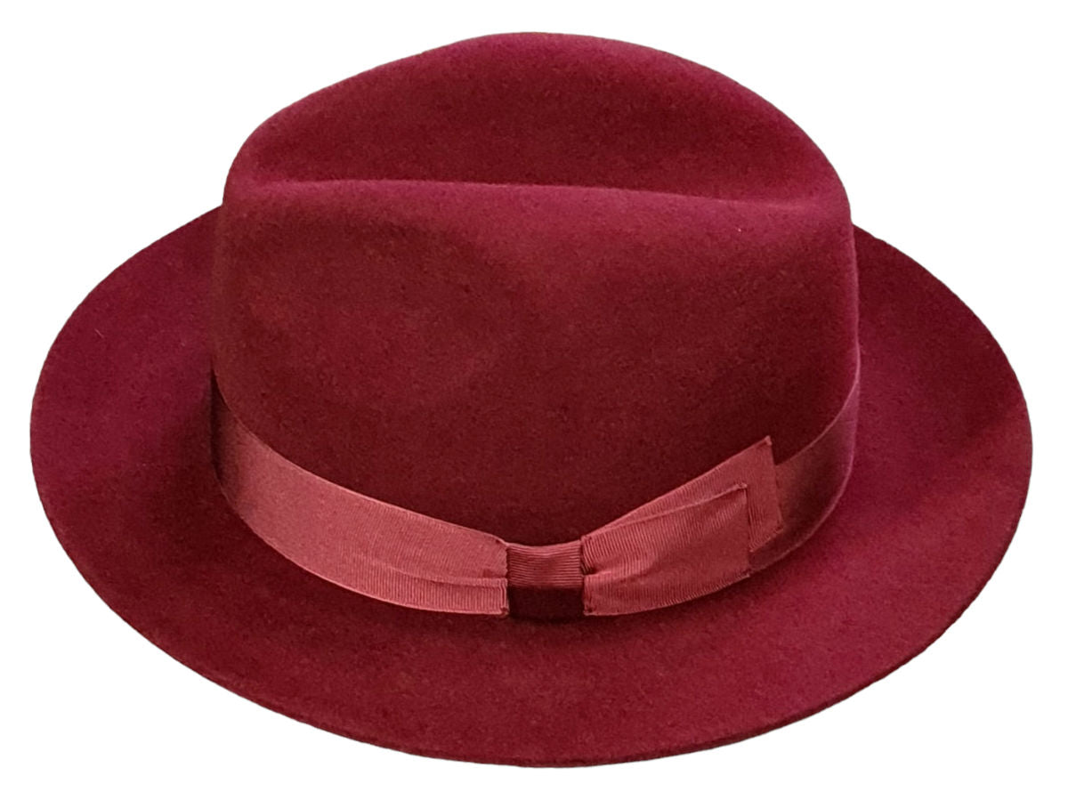 Susquehana/Gamble & Gunn Mason/Molton Classic Trilby – Burgundy Luxury Feel image 4