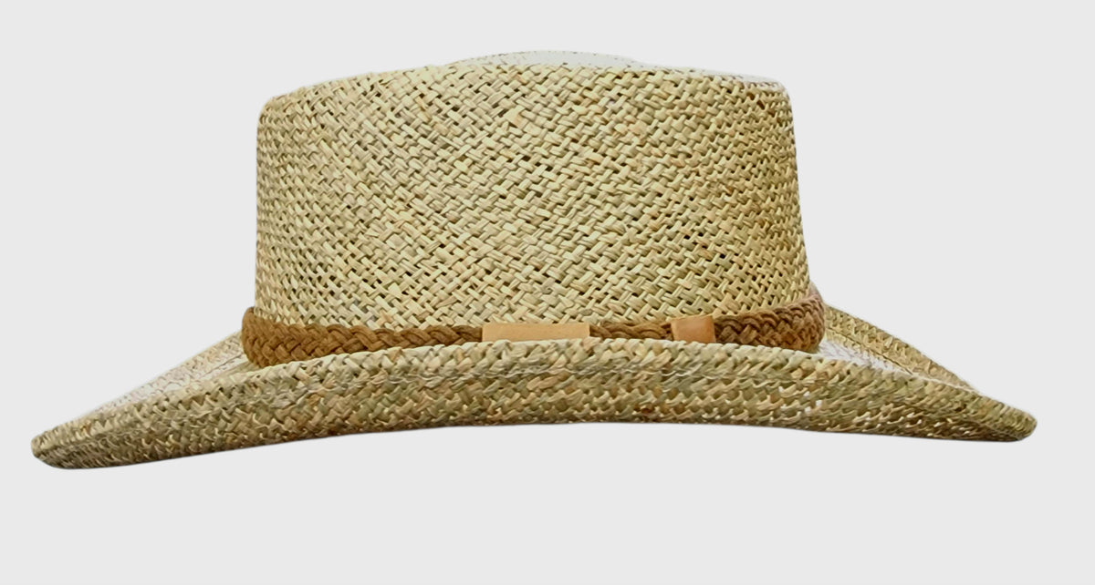 Bailey Melton Seagrass Gambler Style Hat - Natural image 4