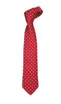 Pure Silk Polka Dot Tie - Red and White image 0