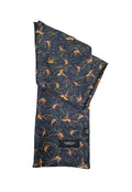 Pure Silk Pheasant Paisley Full Length Scarf - Dark Blue image 0