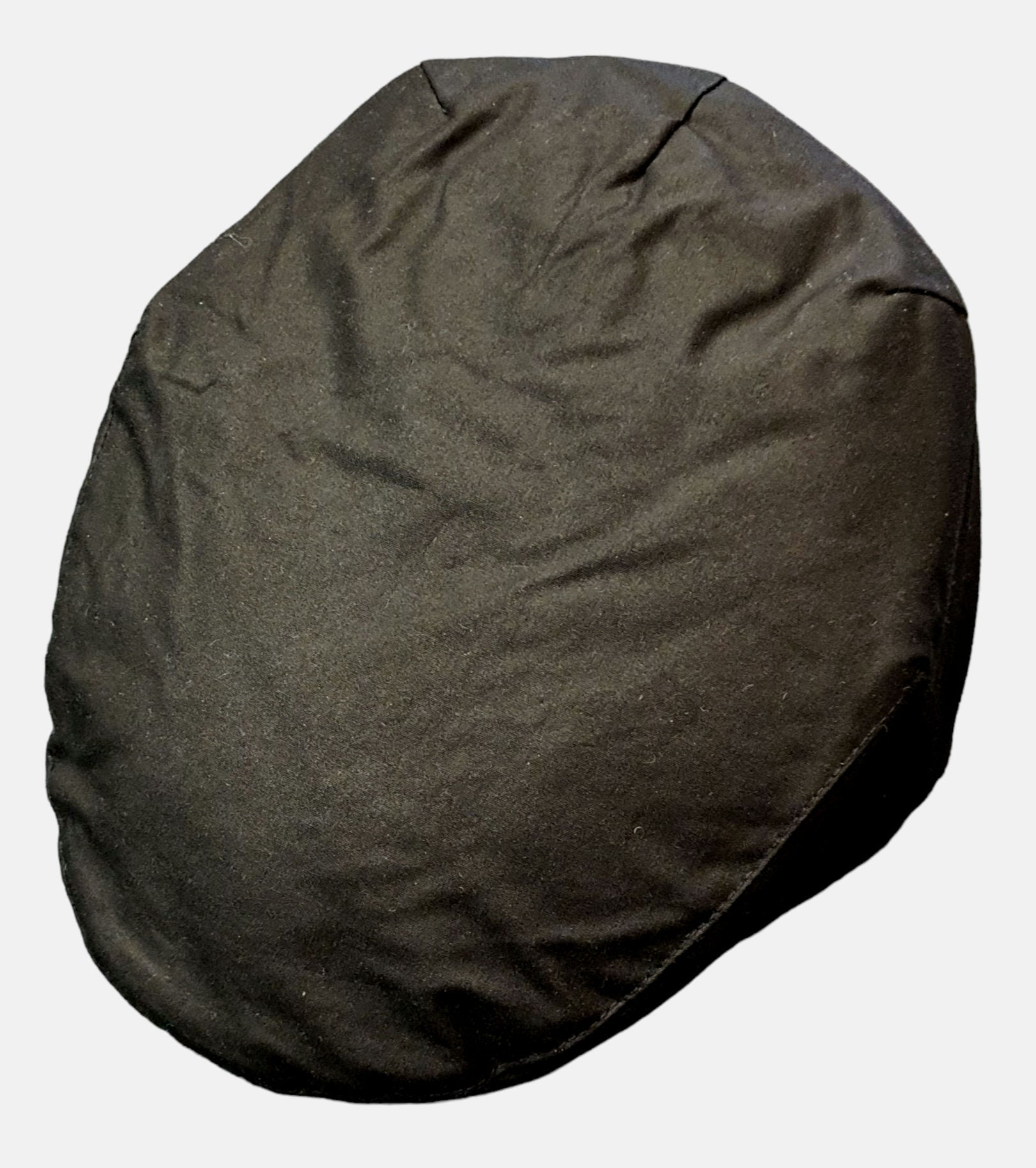 Failsworth Waxed Cotton Waterproof Flat Cap - Black image 1