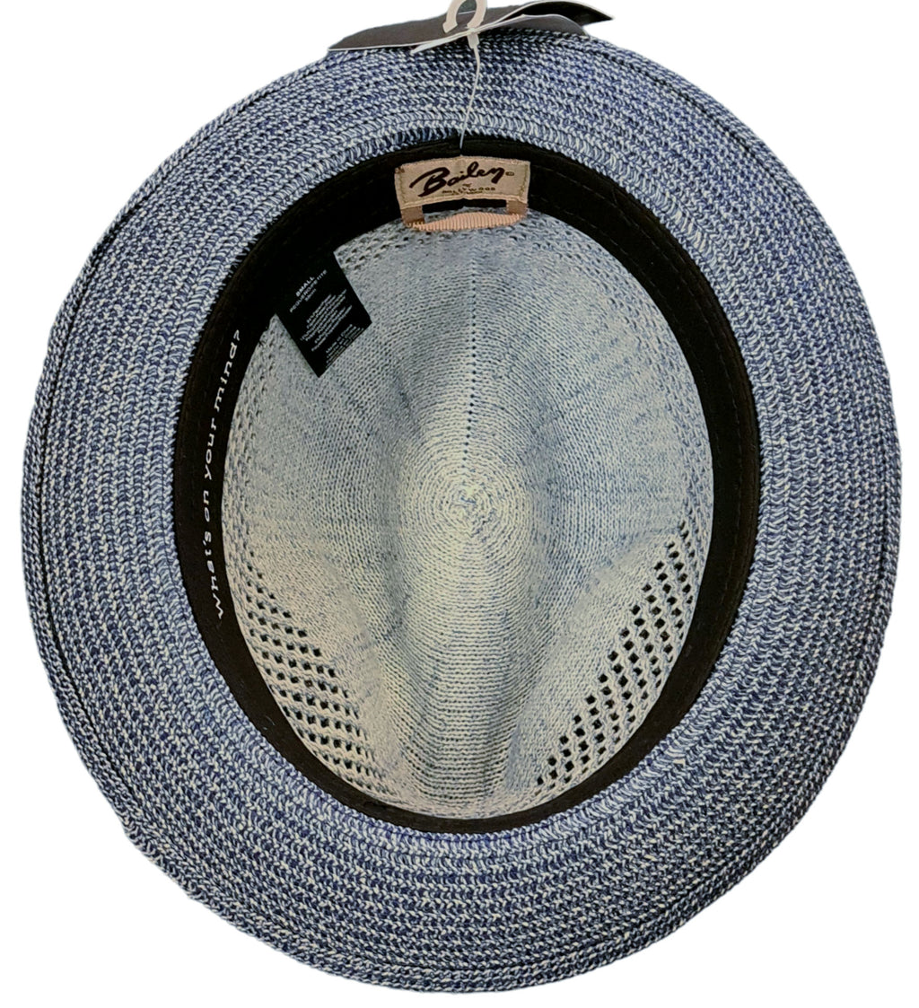 Bailey Berle Pork Pie Hat – Heather & Blue image 1