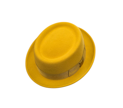 Bailey Darron Pork Pie Hat – Satin Brass image 0