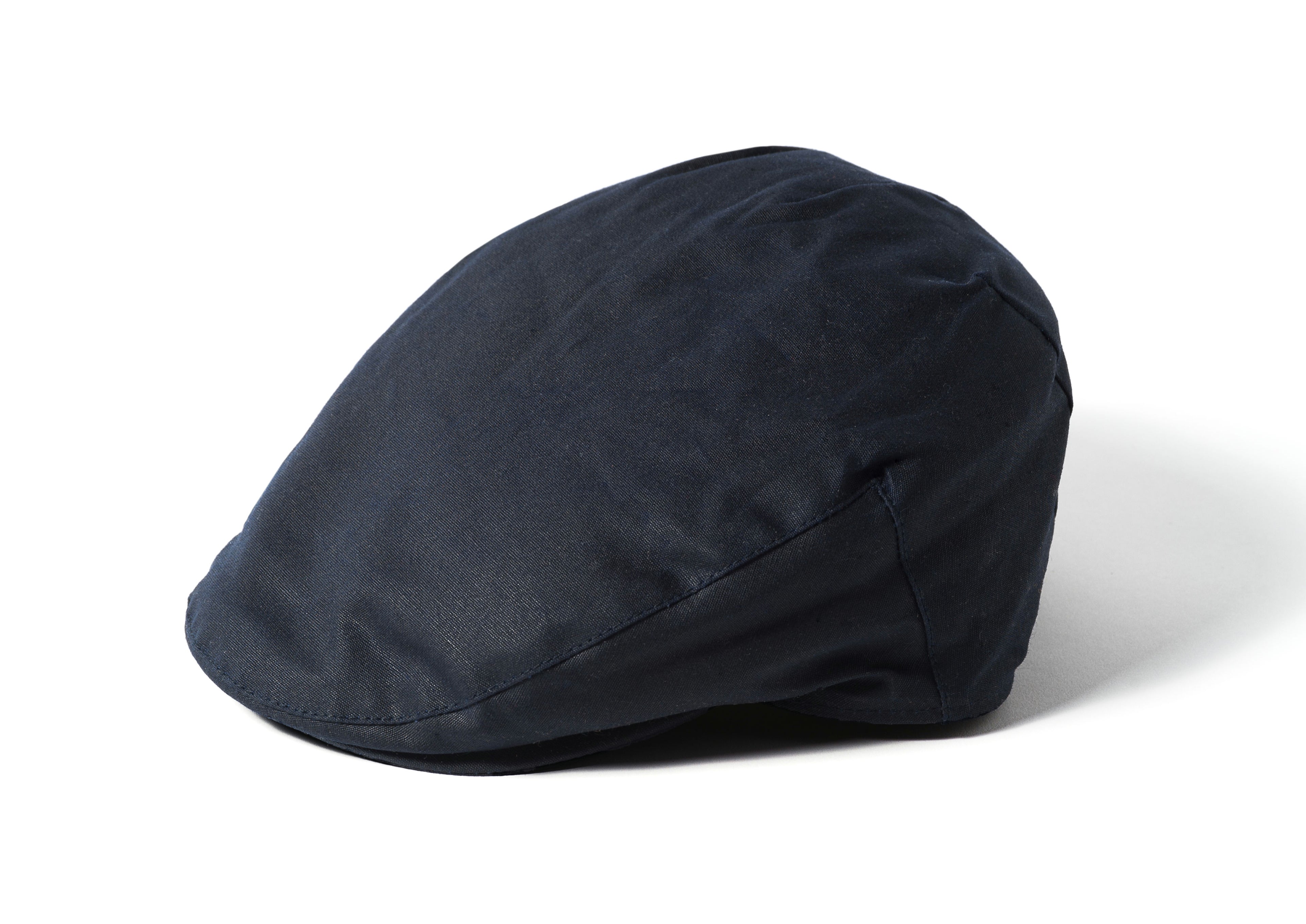 Failsworth Waxed Cotton Waterproof Flat Cap - Navy image 0