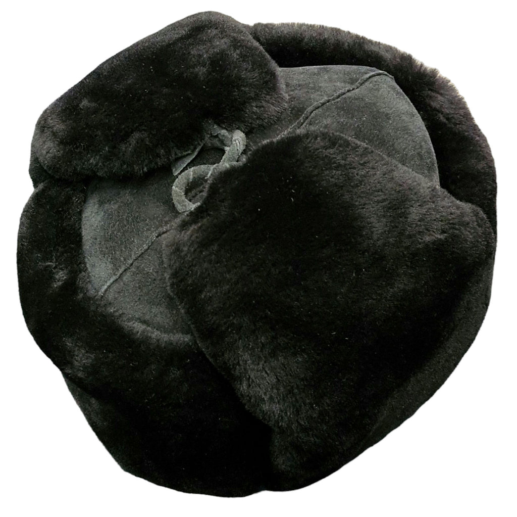 City Sport Sheepskin Trapper Hat - Black image 0