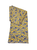 Pure Silk Short Scarf - Yellow Paisley image 0