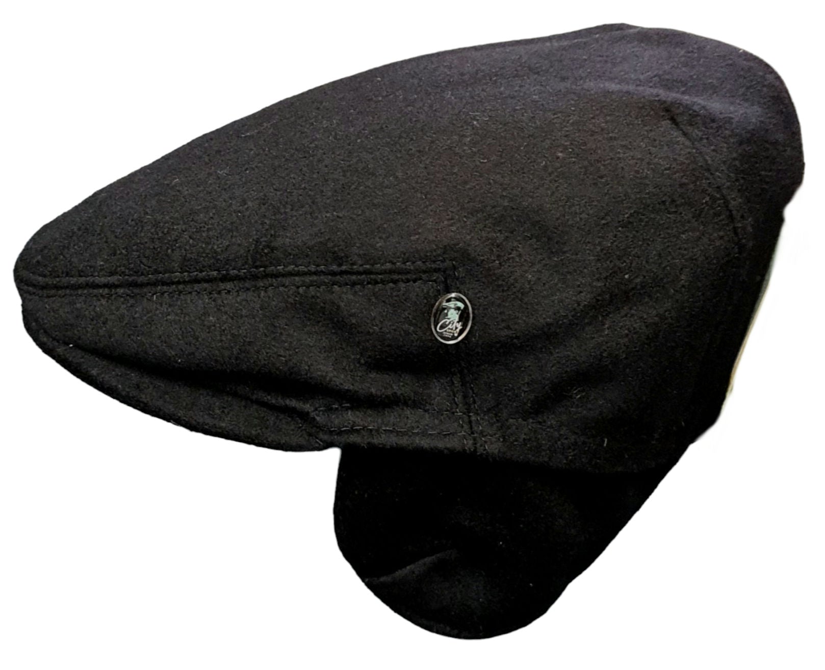 City Sport Loden Earflap Driving Cap - Black image 2