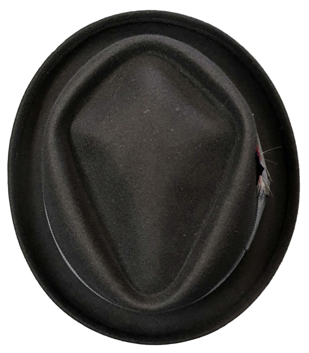 Stetson Kentaro Pork Pie Hat – Black Wool Felt image 3