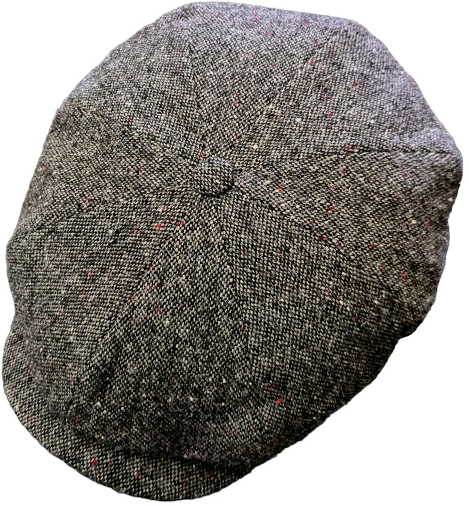 City Sport Fulham Urban Baker Boy Cap - Grey Salt n Pepper Donegal Tweed image 3