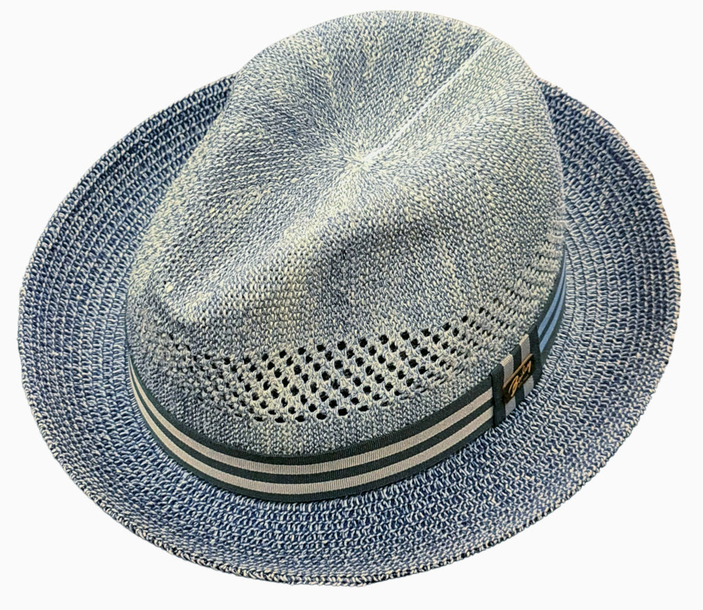 Bailey Berle Pork Pie Hat – Heather & Blue image 3