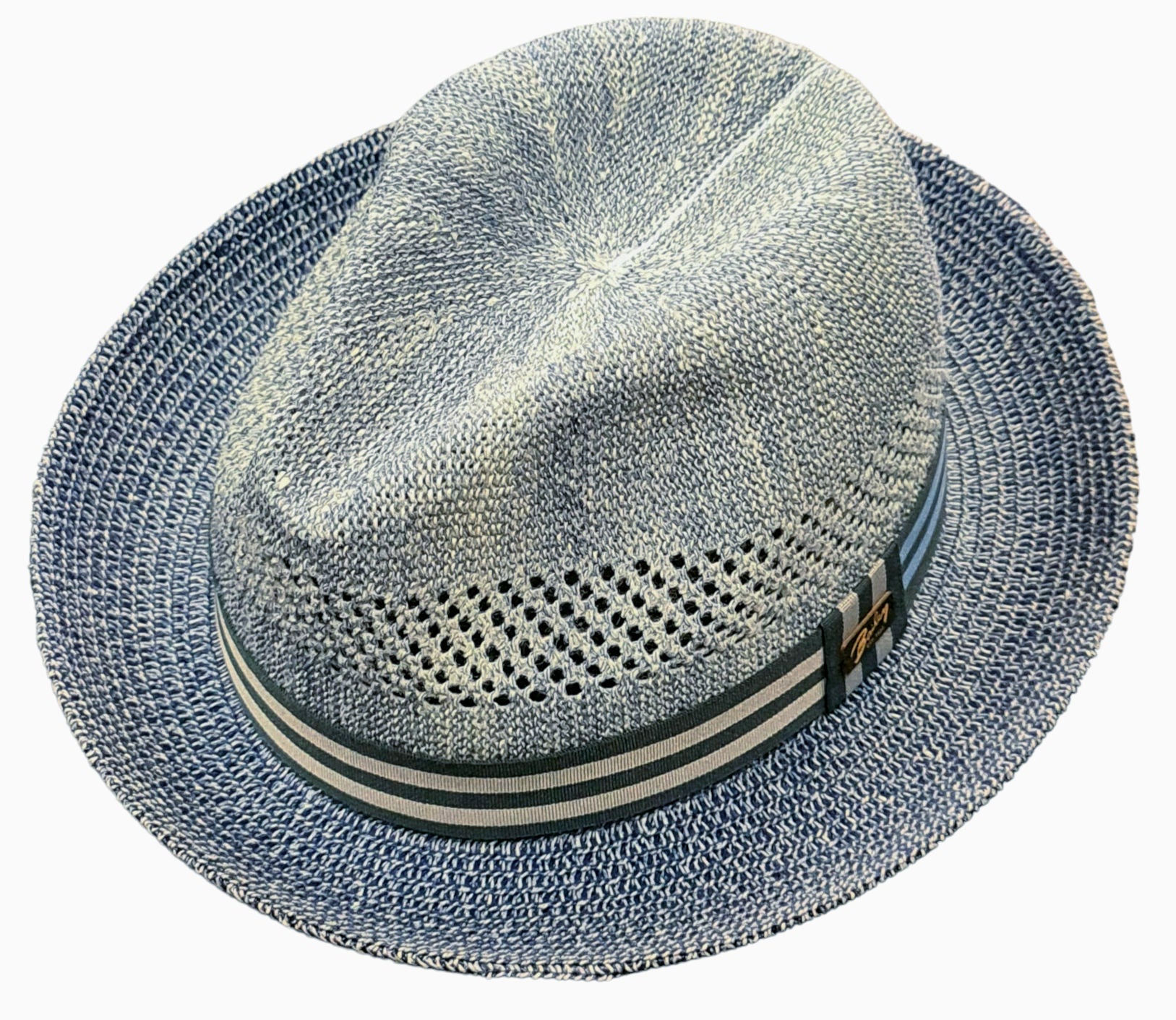 Bailey Berle Pork Pie Hat – Heather & Blue image 3