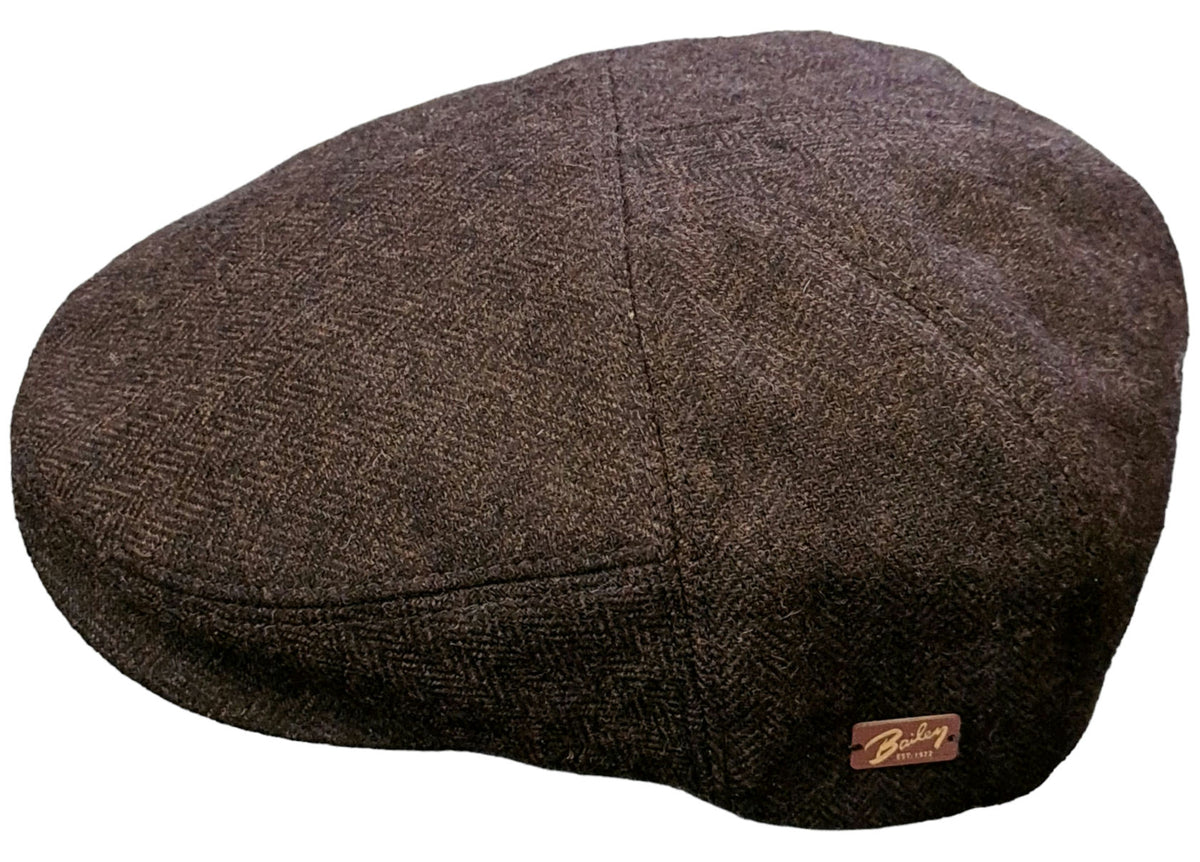 Bailey Ormond Urban Duckbill Cap - Brown Herringbone image 2