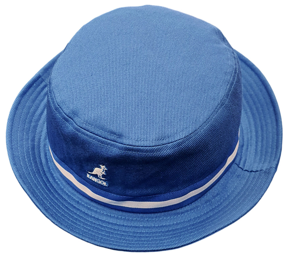 Kangol Striped Lahinch Bucket Hat – Mykonos Blue image 2