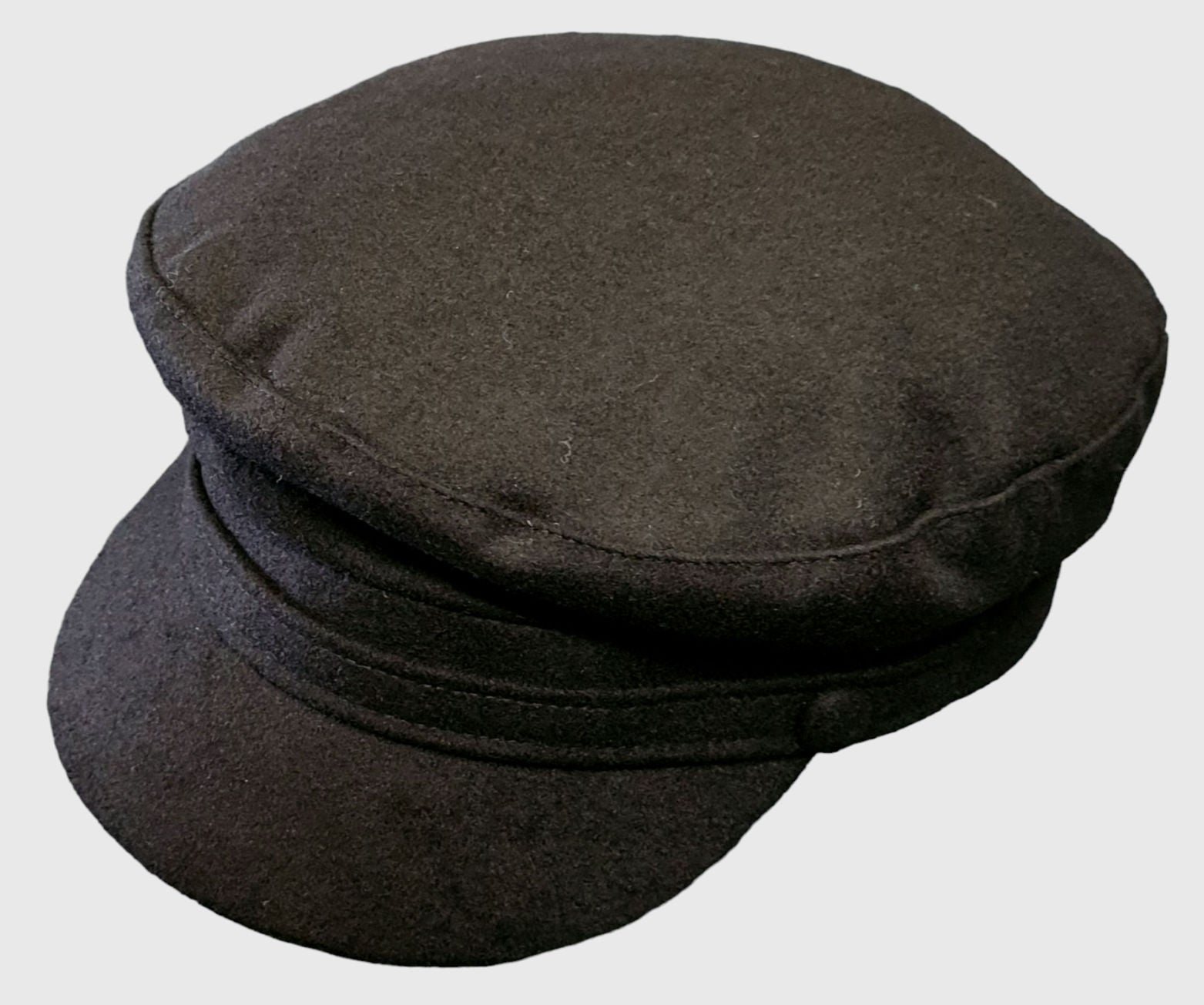Failsworth Wool Melton Mariner Cap – Black image 2