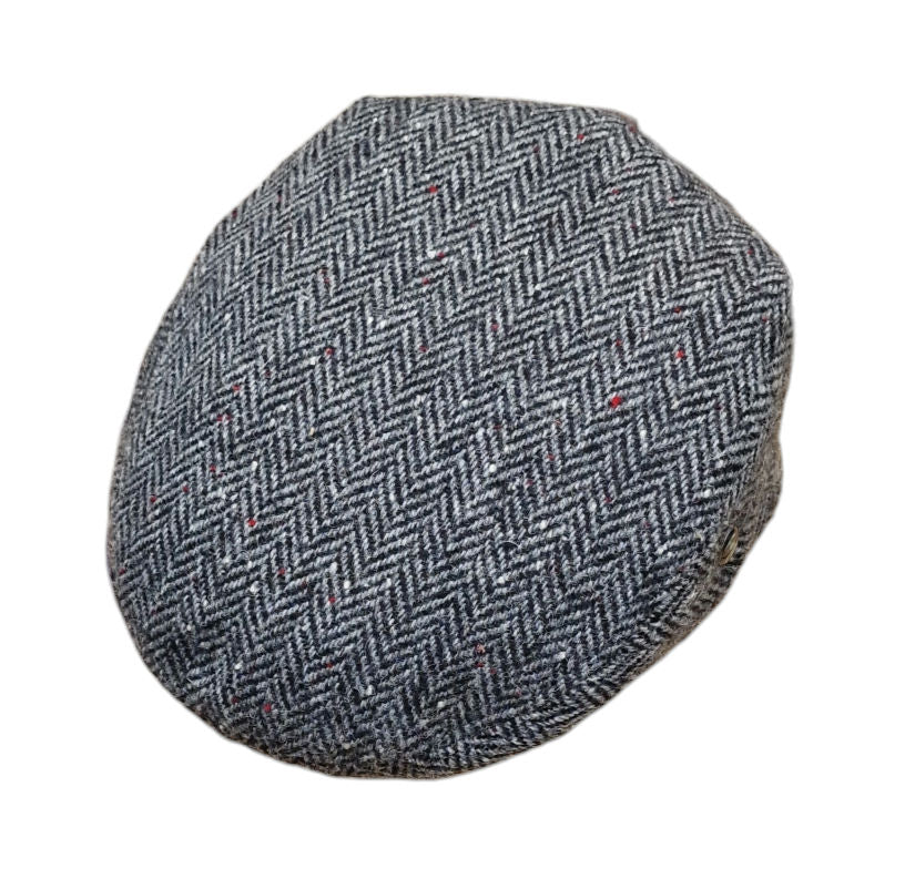 City Sport Child’s Donegal Tweed Cap – Grey Herringbone image 0