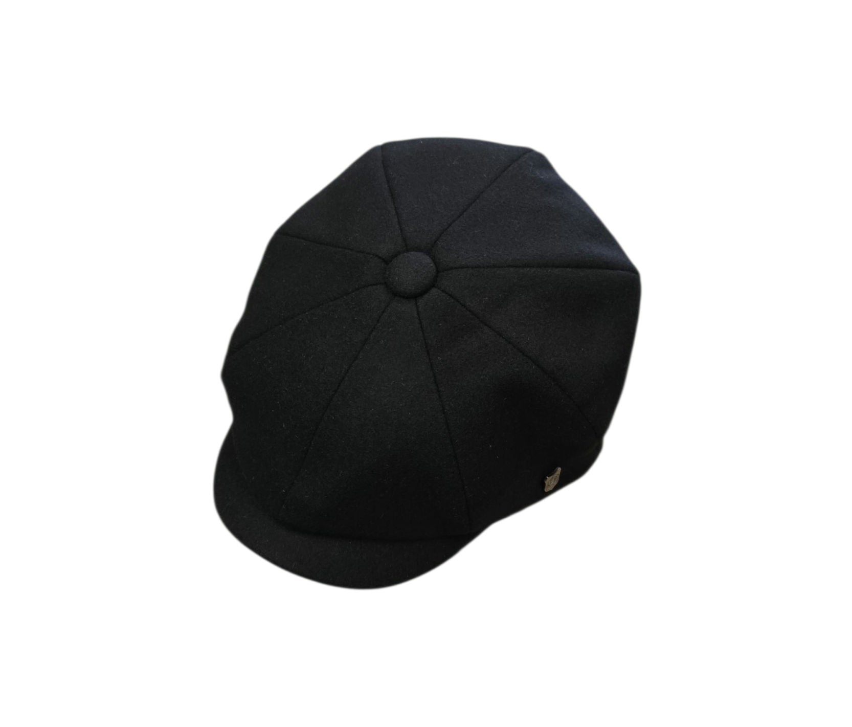 Failsworth Urban Baker Boy Alfie – Black Wool Melton Cap image 0