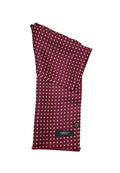 Pure Silk Full Length Scarf Polka Dot – Burgundy image 0