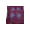 Pure Silk Polka Dot Hankie - Claret/Blue image 0