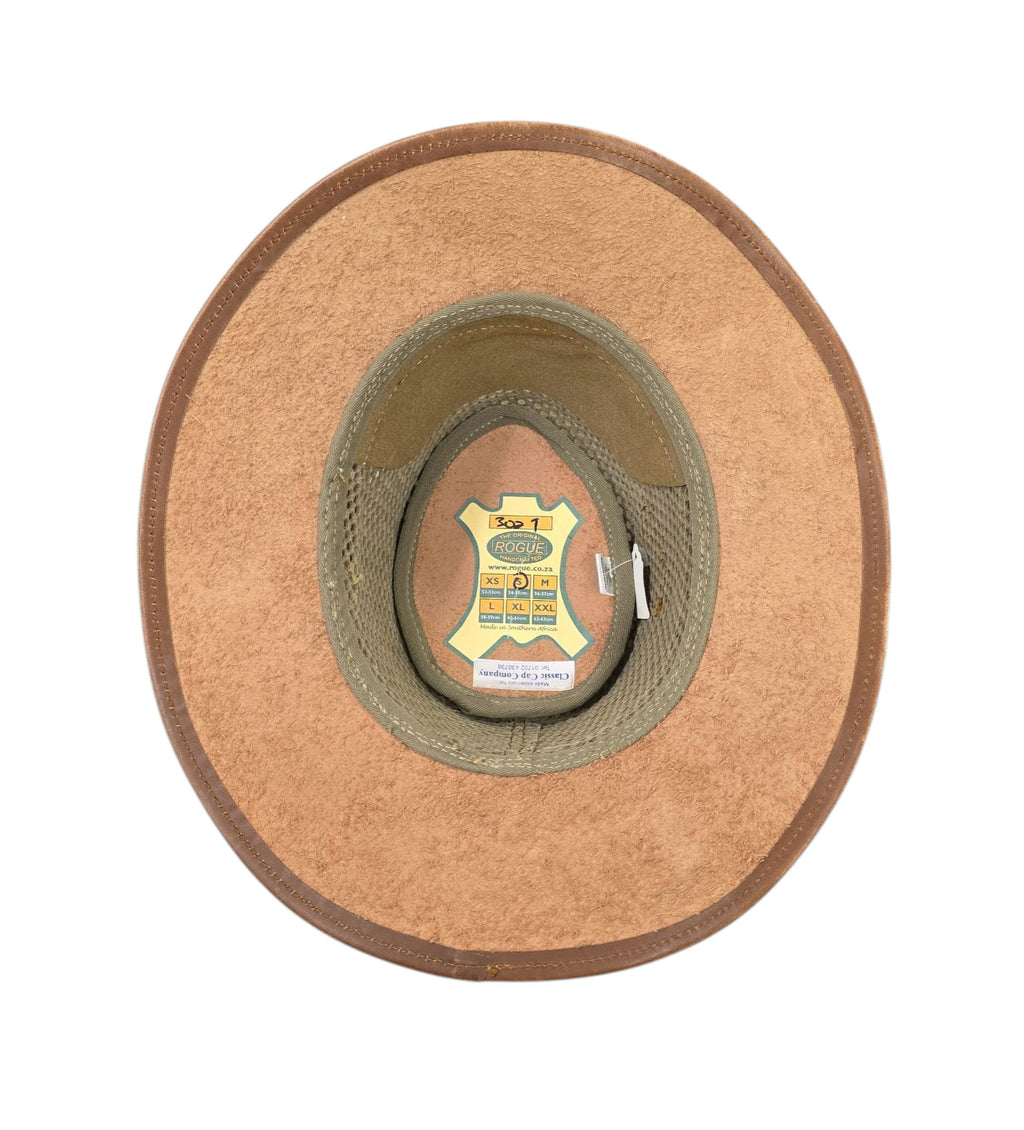 Rogue Breezy Tan Leather Hat – 2mm Full Grain Leather Brim image 1