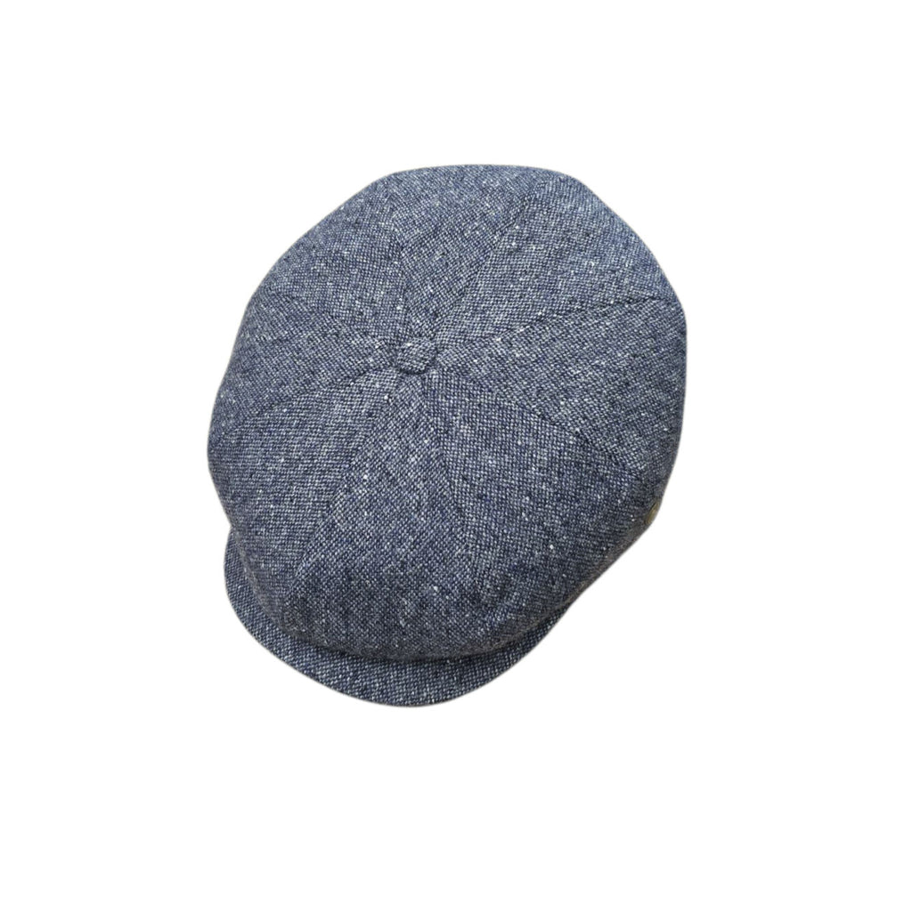 City Sport Fulham Urban Baker Boy Cap - Light Blue Salt n Pepper Donegal Tweed image 0