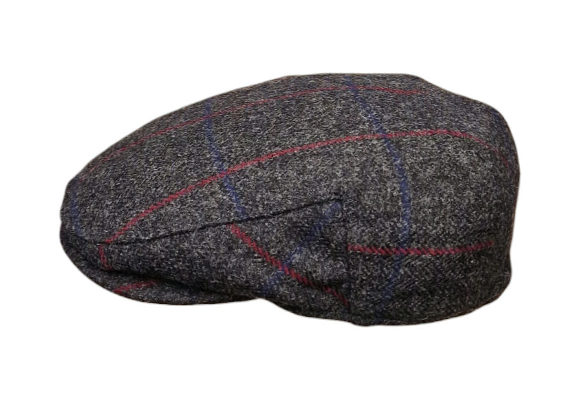 Failsworth Porelle Waterproof County Cap 538 – Grey/Red Panecheck Cheviot Wool image 2