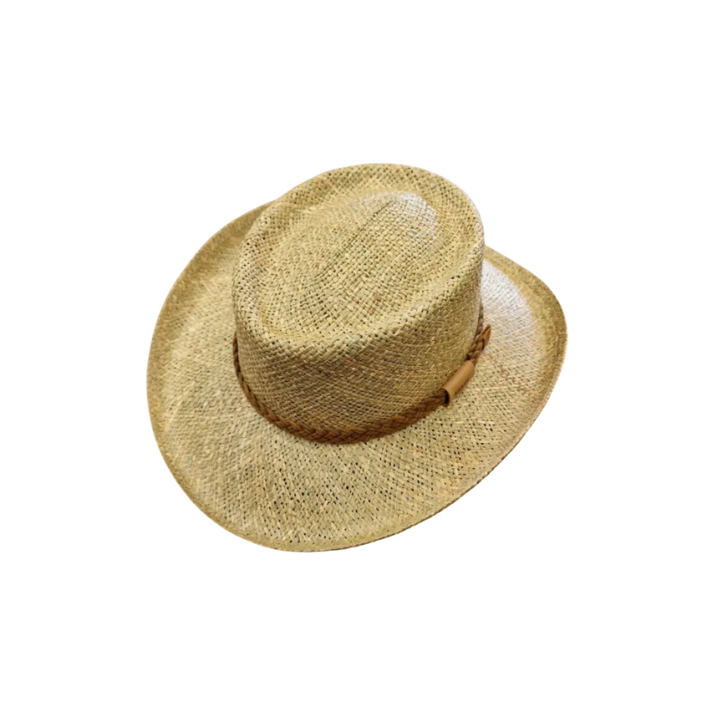Bailey Melton Seagrass Gambler Style Hat - Natural image 0