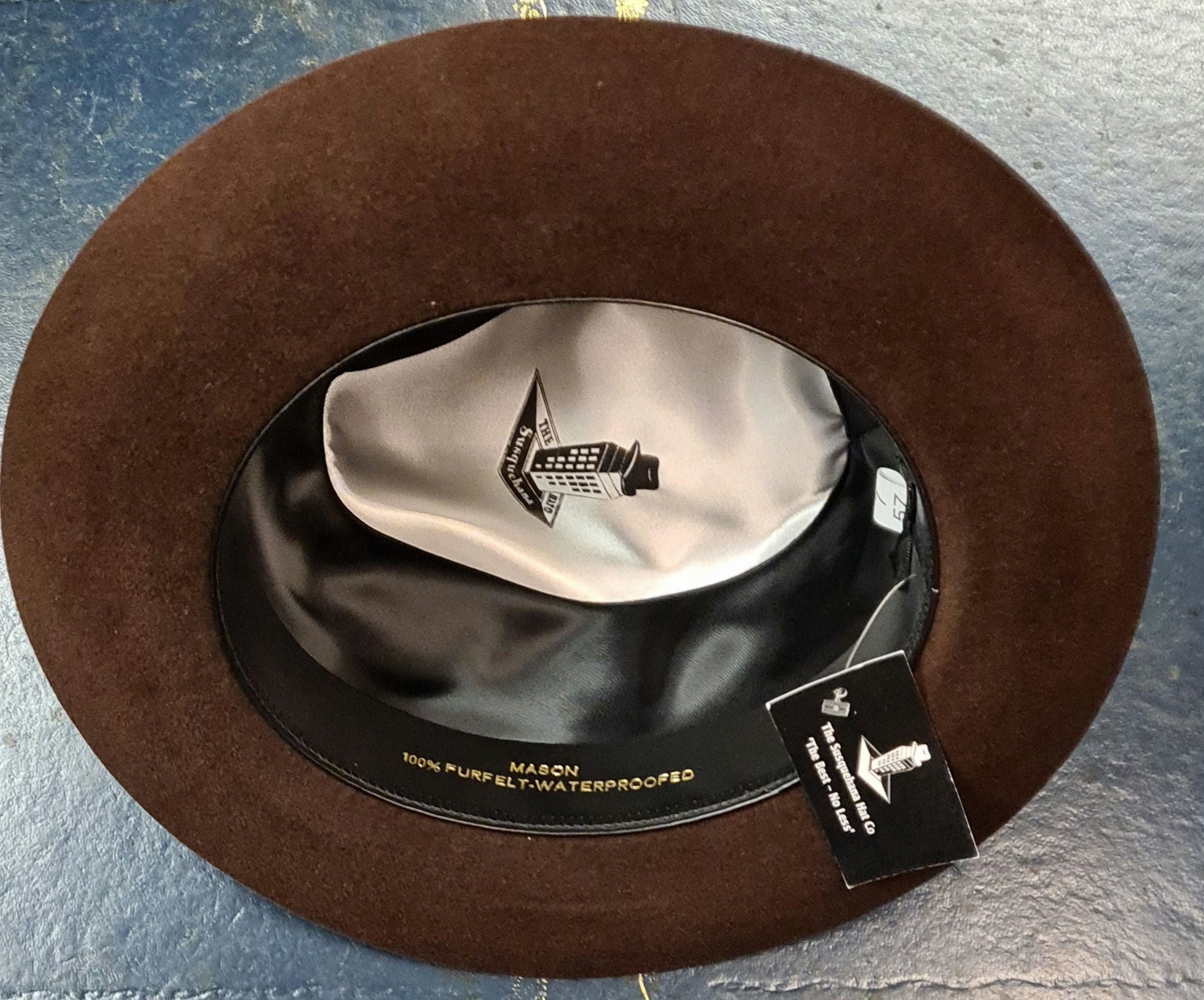 Susquehana Mason Classic Trilby Hat - Chocolate Luxury Feel image 4