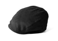 Failsworth London Cheesecutter Wool Melton Flat Cap – Black image 0