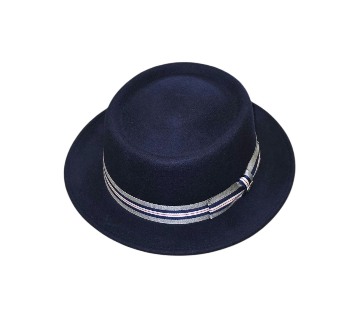 Bailey Klaxon Pork Pie Hat – Navy Blue Wool Felt image 0