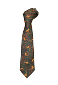 Pure Silk Pheasant Paisley Tie – Green image 0