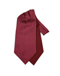 Pure Silk Cravat - Plain Burgundy image 0