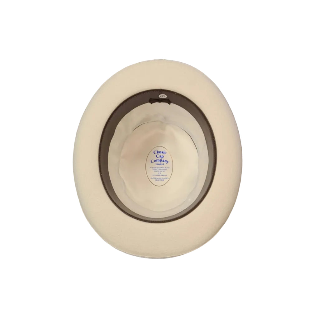 CCC Ltd White Felt Bowler Hat image 1