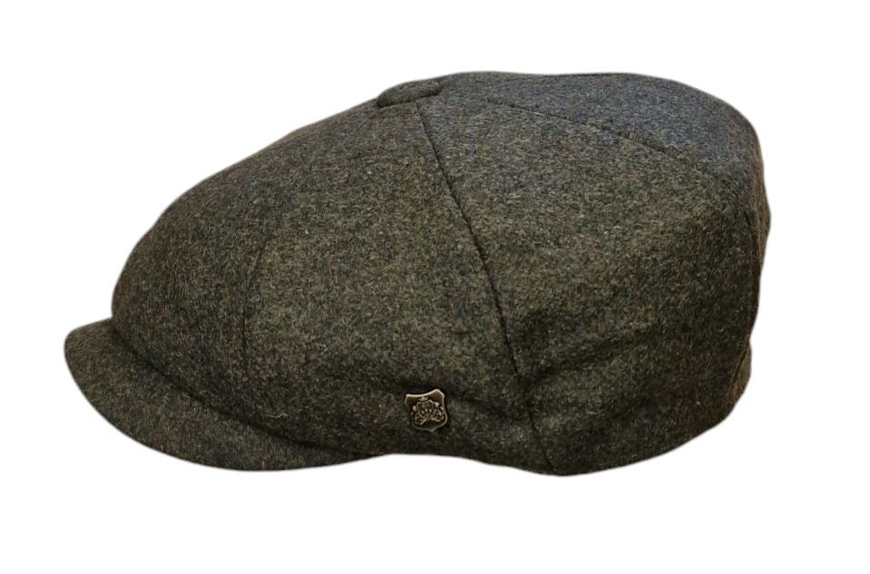 Failsworth Alfie Urban Baker Boy Cap – Loden Green Wool Melton image 3