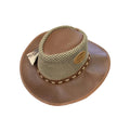 Rogue Breezy Tan Leather Hat – 2mm Full Grain Leather Brim image 0