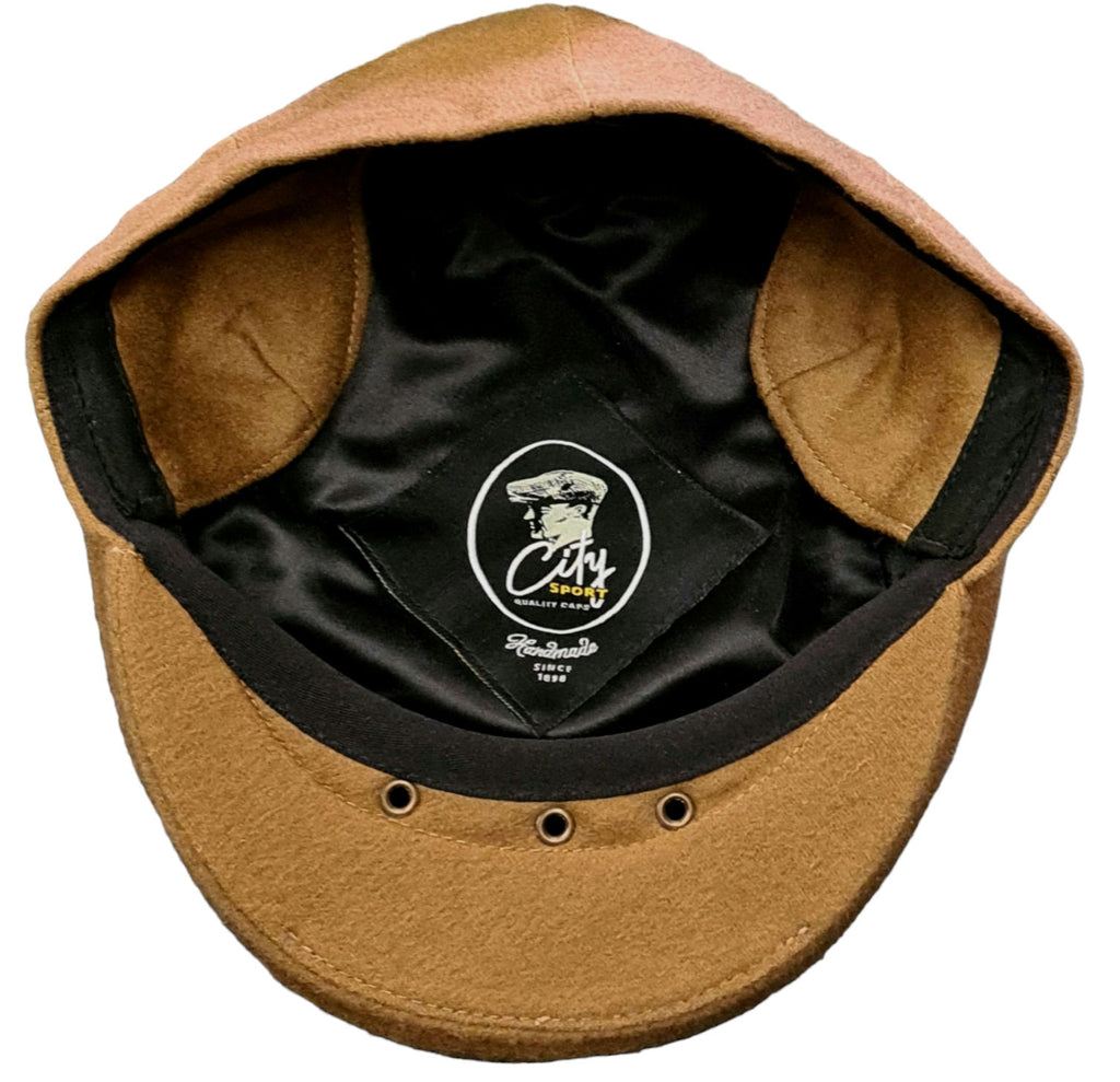 City Sport Loden Earflap Driving Cap - Tan image 1