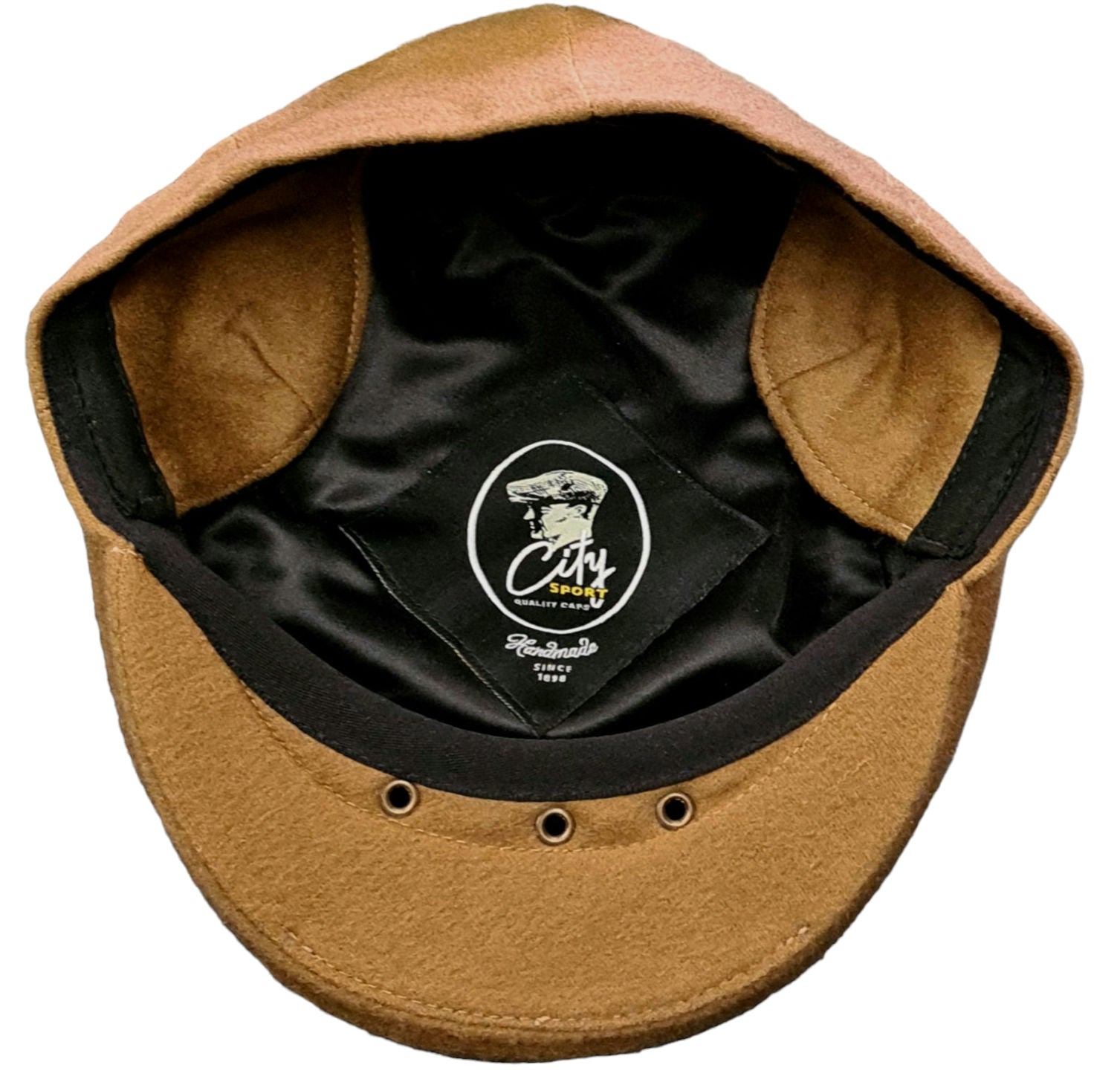 City Sport Loden Earflap Driving Cap - Tan image 1