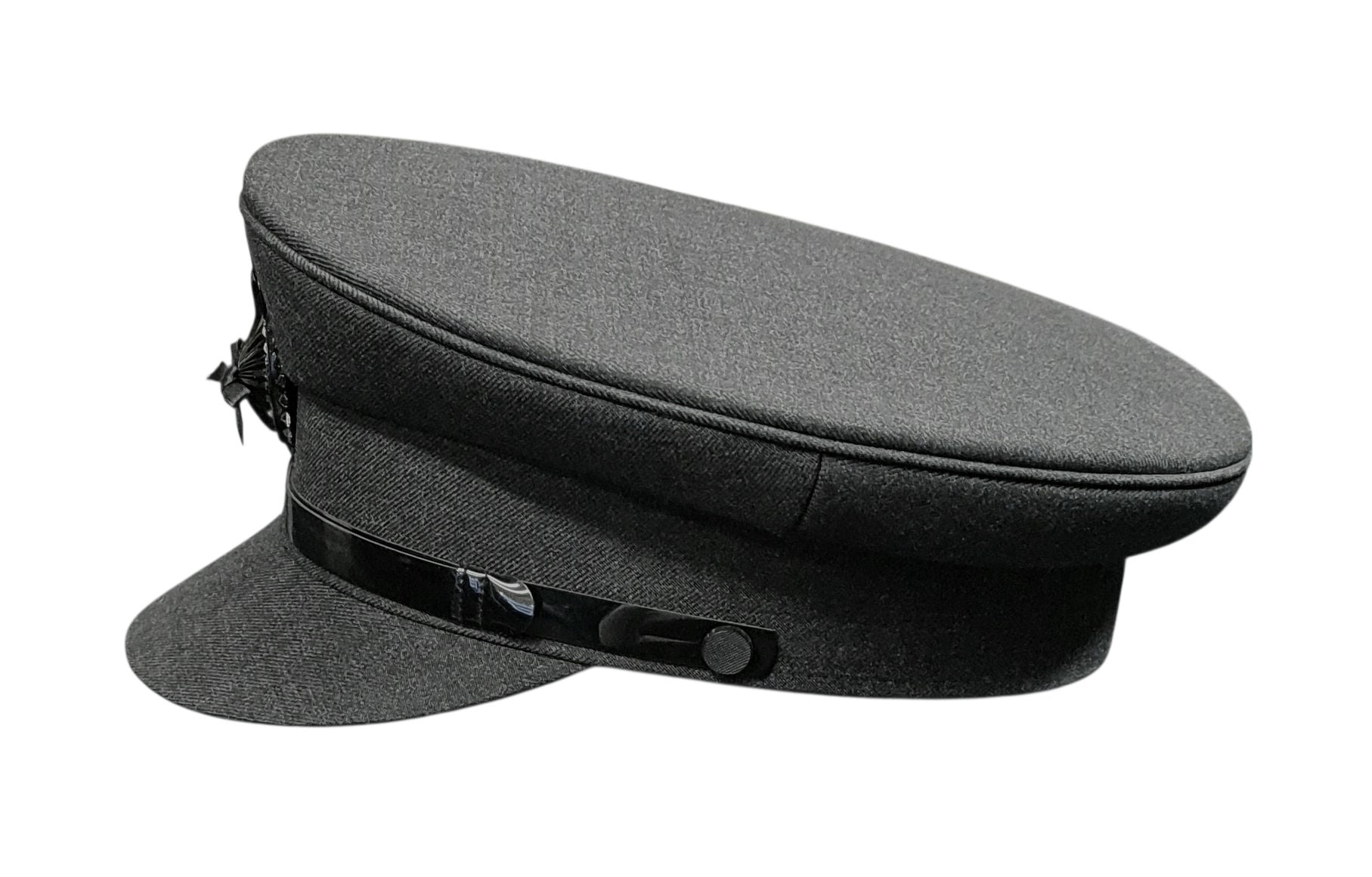 CCC Ltd Chauffeur Cap – Charcoal Grey Wool/Polyester image 1