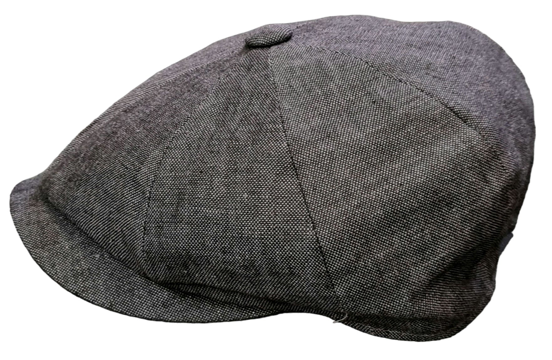Failsworth Alfie Linen Urban Baker Boy Cap – Grey image 2