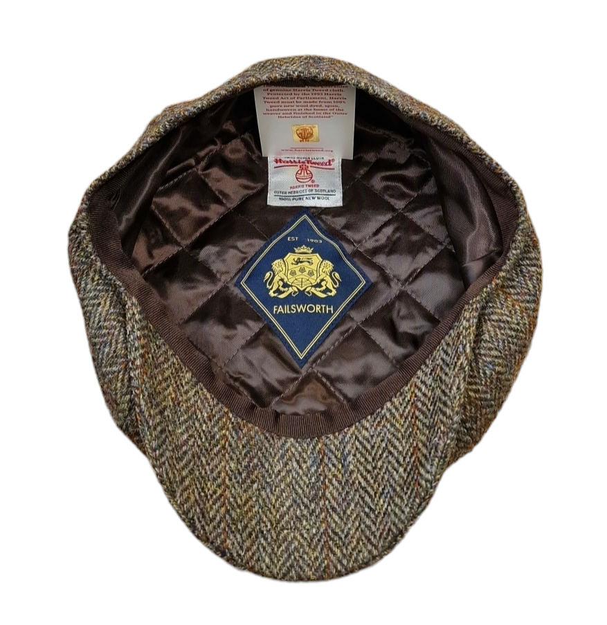 Failsworth Carloway 2013 Urban Baker Boy Cap – Light Brown Panecheck image 1