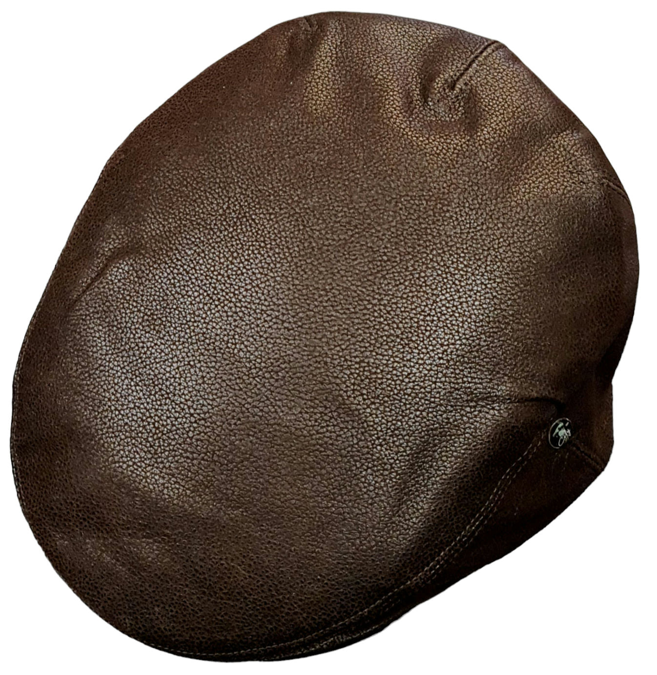 City Sport County Cap – Brown Grained Leather image 0