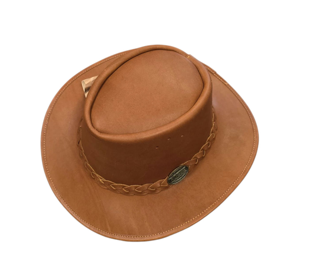 Rogue Leather Hat - Tan Oily Full Grain Oiled Leather image 0