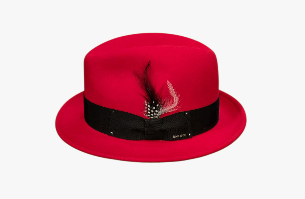 Bailey Tino Wool Felt Trilby – Red image 1